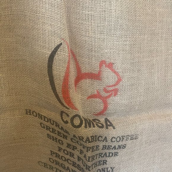 Kitchen Vintage Coffee Bean Bag Jute Burlap Sack Coop Coffee Honduras